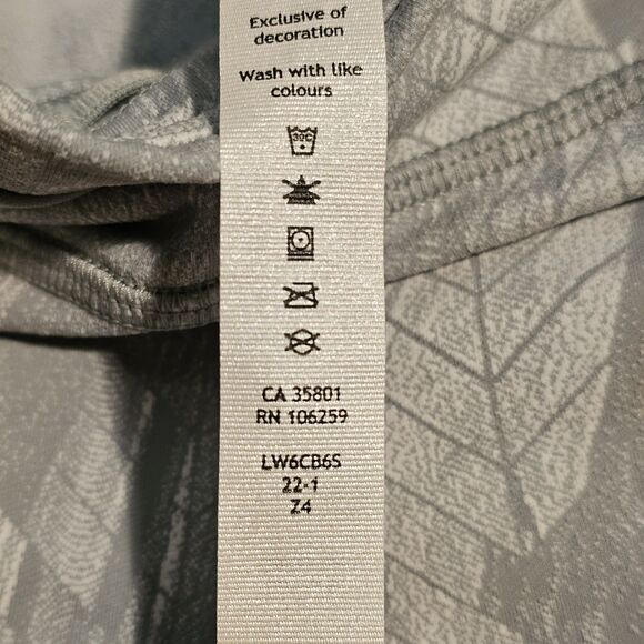 Lululemon Swift Speed Crop Reverberate Chevron Jacquard Blue White 30in L Size 4 - Picture 4 of 9